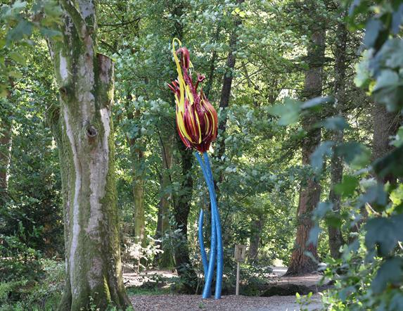 The Beacon of Light sculpture in Hillsborough Forest Park