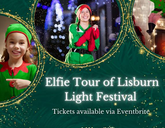 Image is children dressed as elves