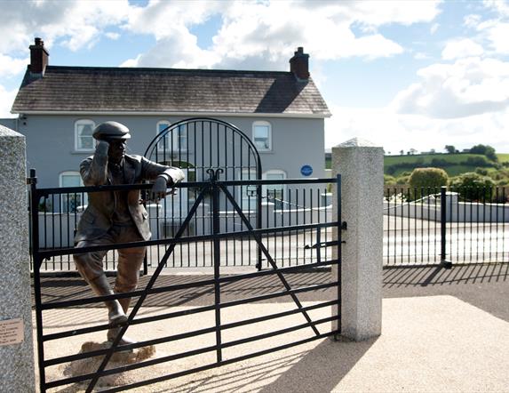 Harry Ferguson Statue at the Harry Ferguson Homestead