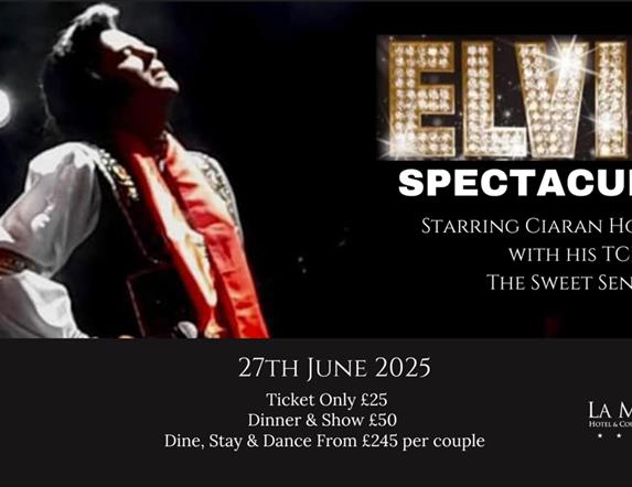 Image is of Elvis Spectacular Show at La Mon Hotel
