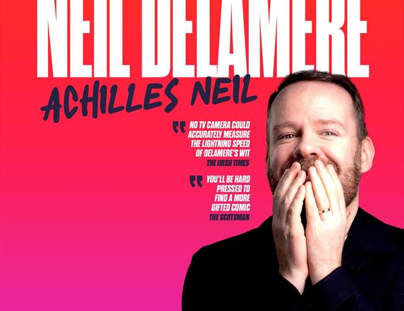 Image is of the comedian Neil Delamere