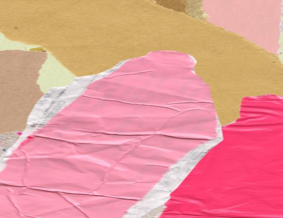 Image is of pieces of handmade paper