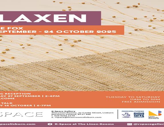 Image is an exhibition of flax by Alice Fox