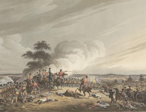 Image is of The Battle of Waterloo