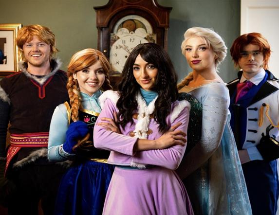 Image is of the cast of Tale of the Frozen Heart