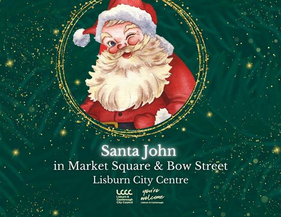 Image is of a Victorian style Santa Claus
