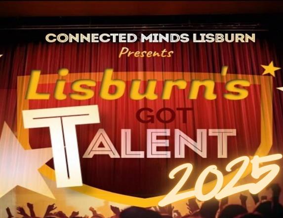 Image shows poster in bright colours advertising Lisburn's Got Talent 2025