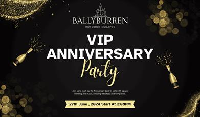 VIP Anniversary Party with Alpaca Trekking, Live Music & Luxury BBQ