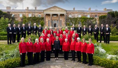 Clare Chorale outside Hillsborough Castle