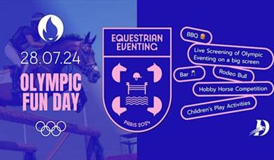 Poster for Olympic Fun Day at Danescroft Equestrian Centre