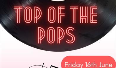 Poster with Top Of The Pops written on it