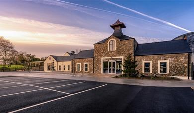 Sunrise over Hinch Distillery