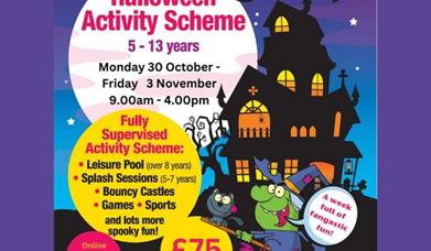 Poster with Halloween Activity Scheme at the LeisurePlex