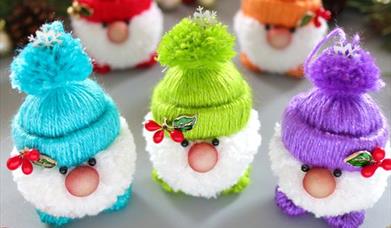 Image is of various Christmas gnomes