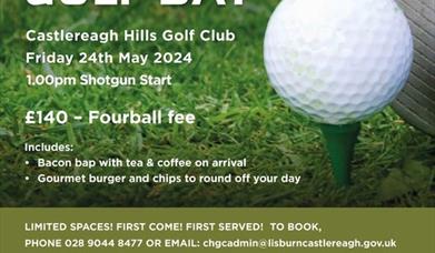 Poster for Mayor's Charity Golf Day