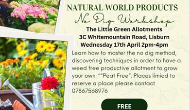 Poster for No Dig Workshop