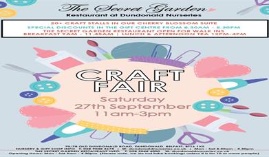 Image is poster of Craft Fair at Dundonald Nurseries