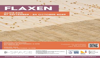 Image is an exhibition of flax by Alice Fox