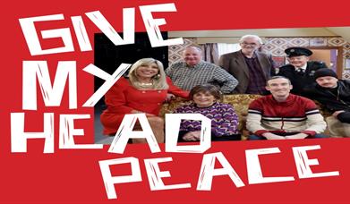 Image is of the cast of comedy Give My Head Peace