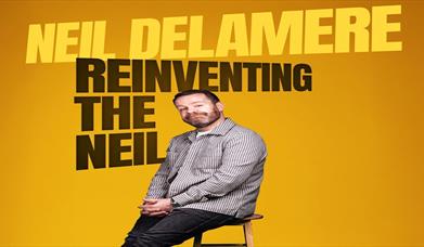 Image is of comedian Neil Delamere