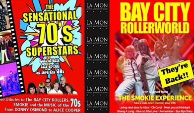 Image is of poster advertising The Sensational 70s