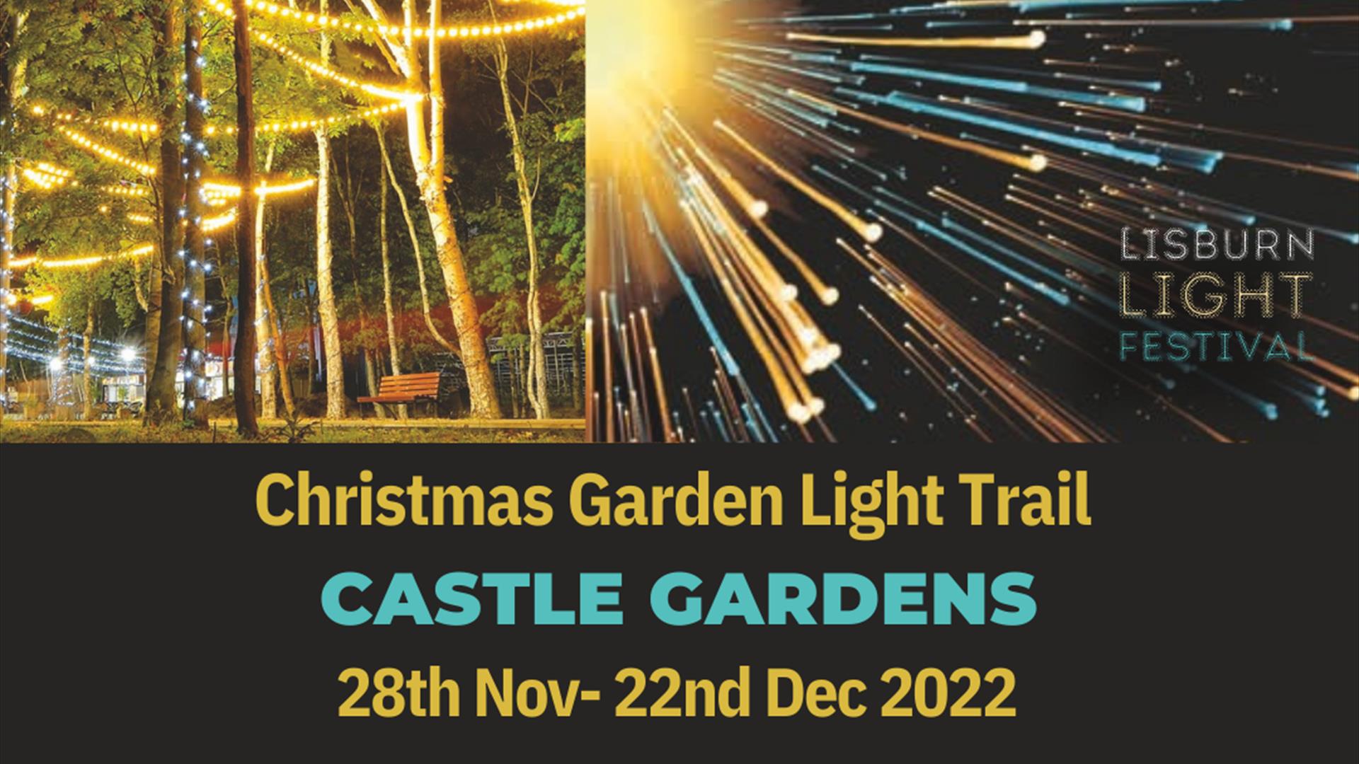 Christmas Light Trail in Castle Gardens Lisburn Lisburn and Castlereagh