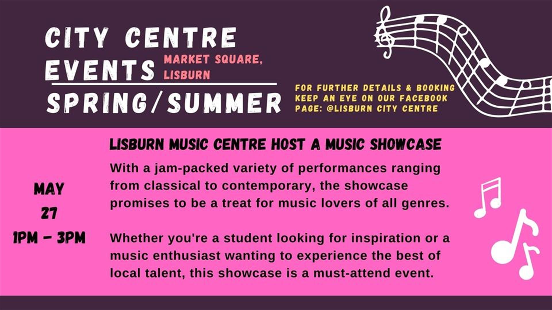 Poster for City Centre Events Spring/Summer