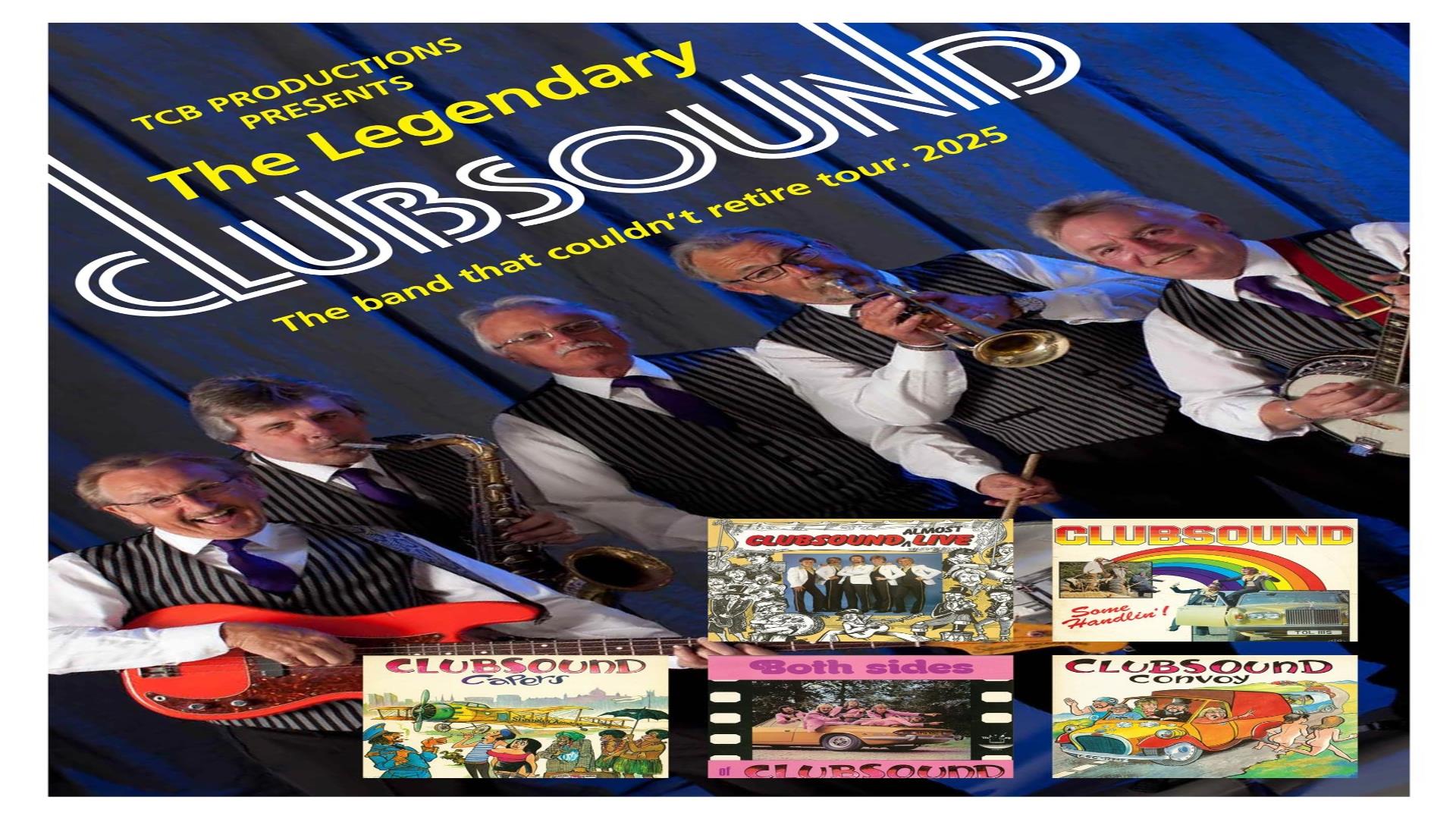 Image shows Clubsound band members with instruments.