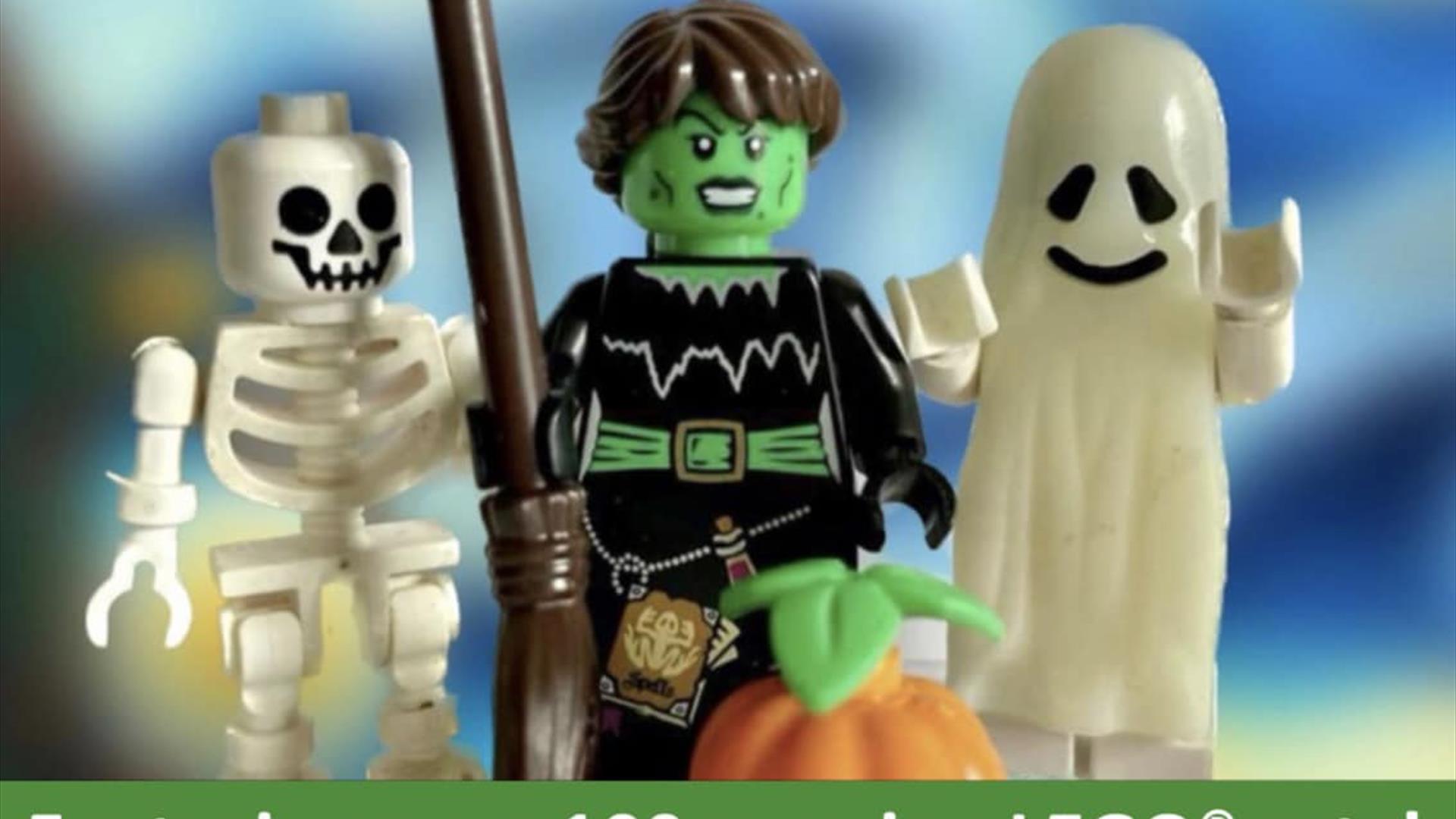 Image is of poster advertising LEGO event on at Ballymacash Leisure Centre Lisburn