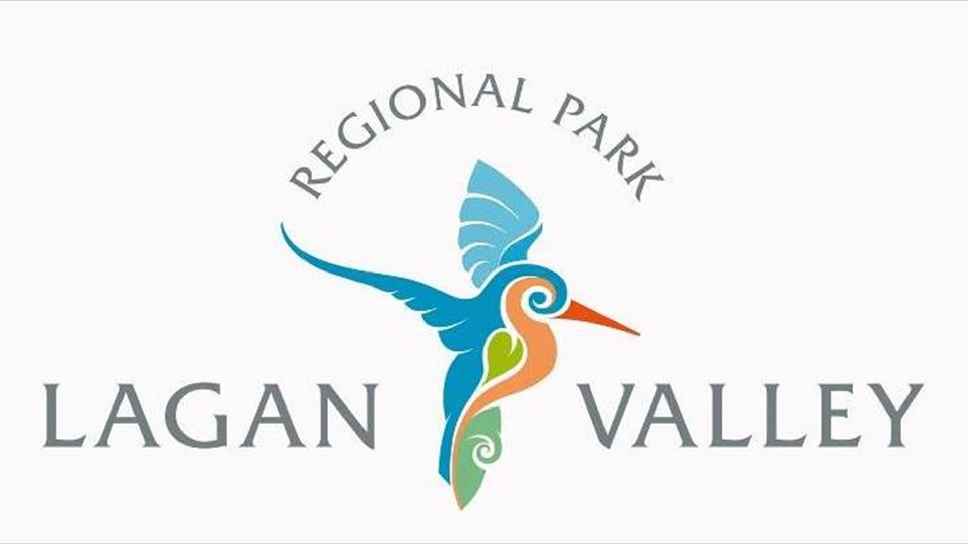 Image is of a bird on the logo of the Lagan Valley Regional Park