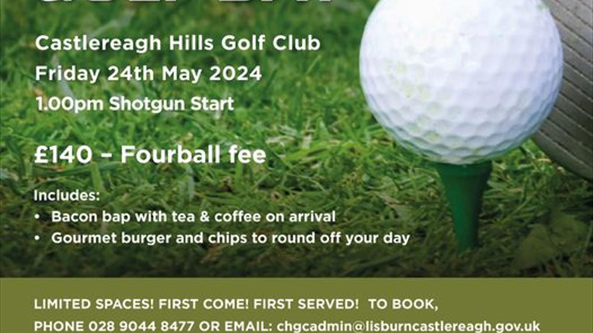 Poster for Mayor's Charity Golf Day