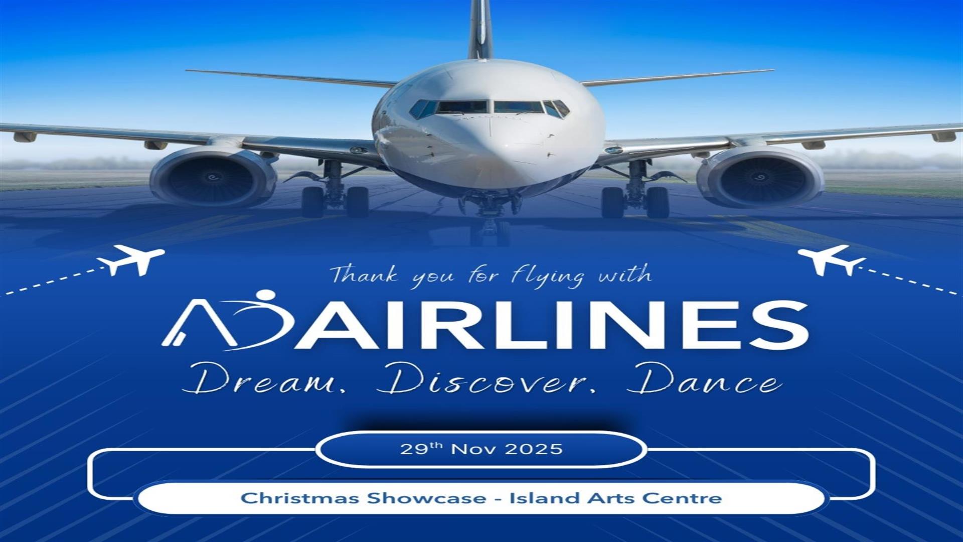 Image is of a jumbo jet on a runway