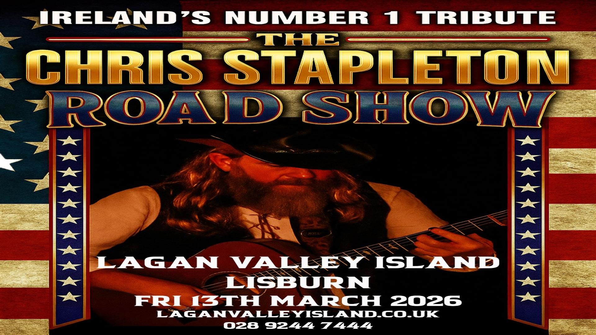 Image is of tribute act Chris Stapleton Road Show playing guitar