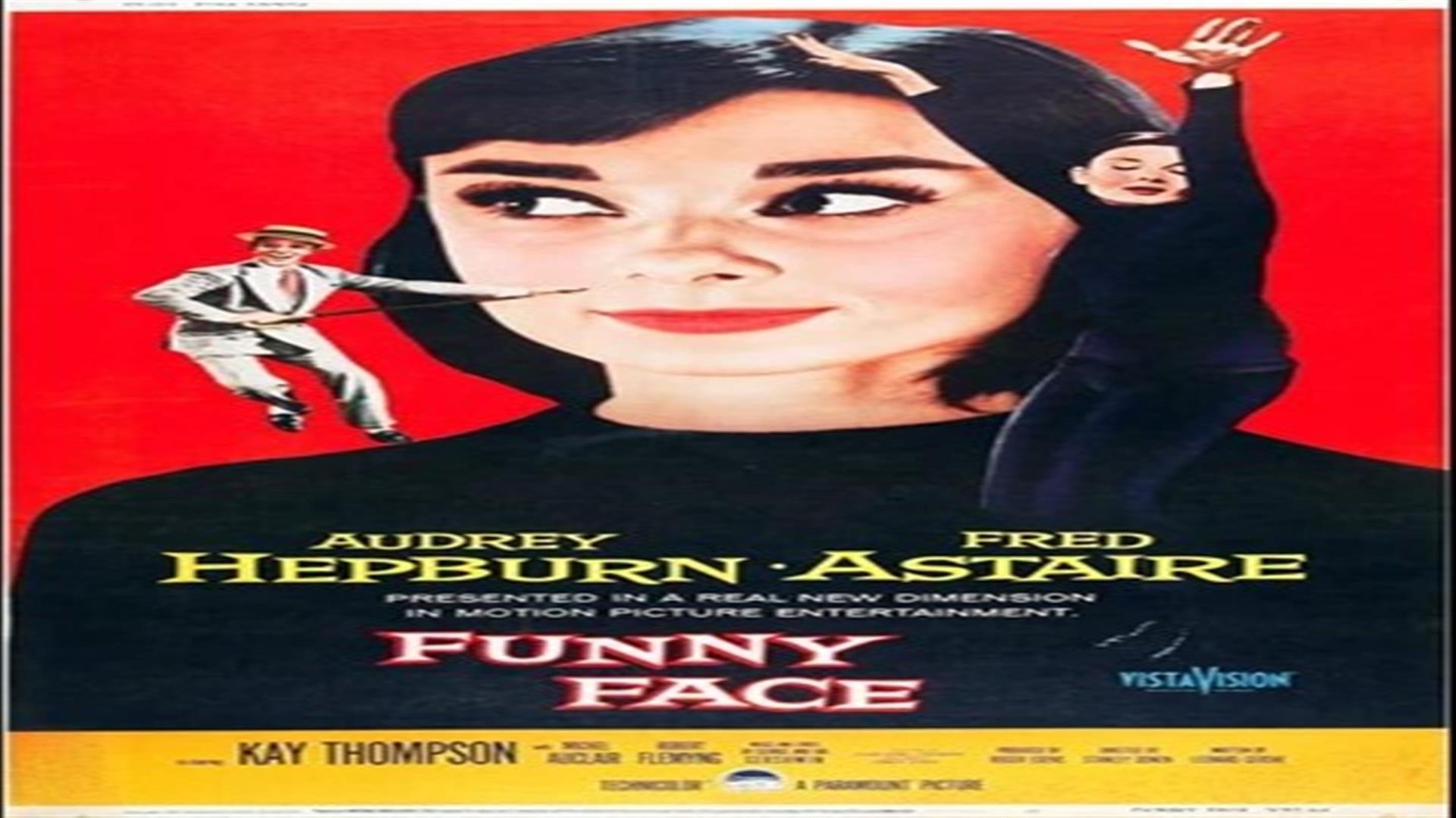 Image is poster of Audrey Hepburn in the film Funny Face