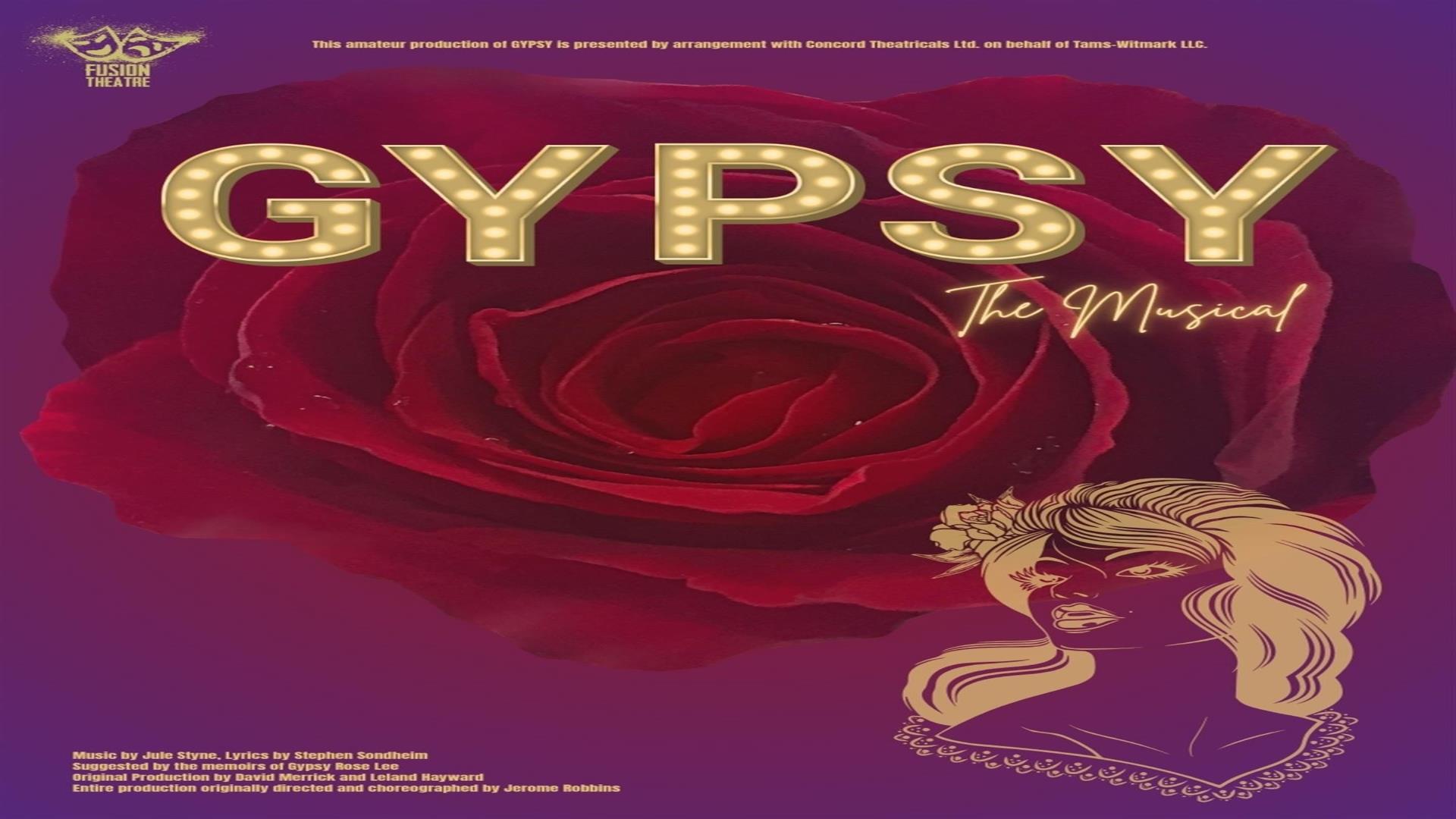 Image is poster of Gypsy The Musical by Fusion Theatre Lisburn