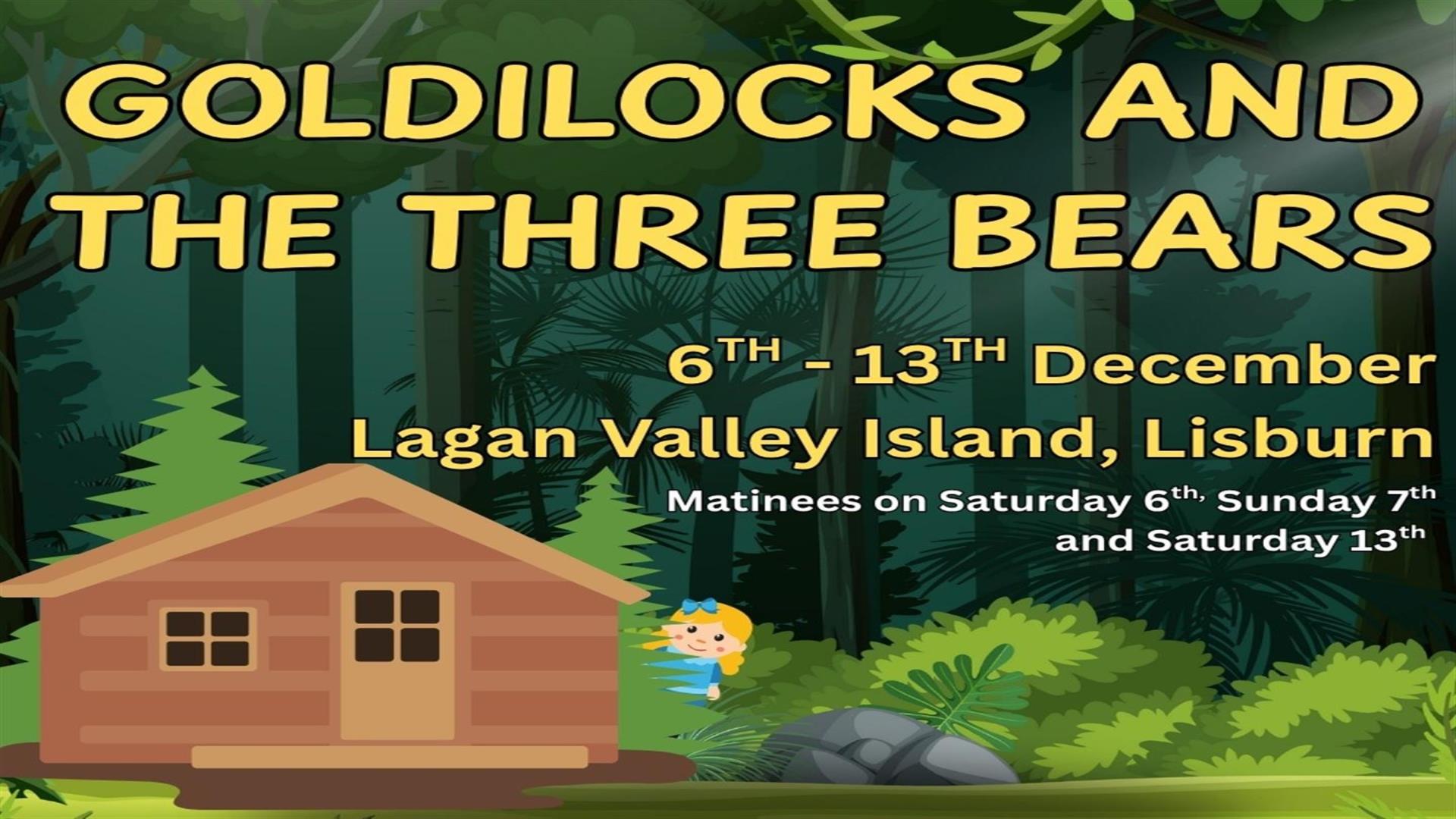 Image is of poster of Goldilocks and the Three Bears