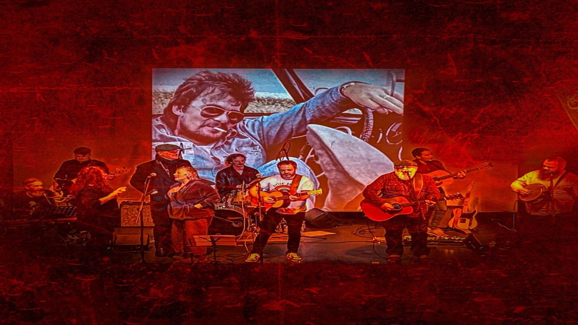 Image is tribute band to musician and singer John Prine