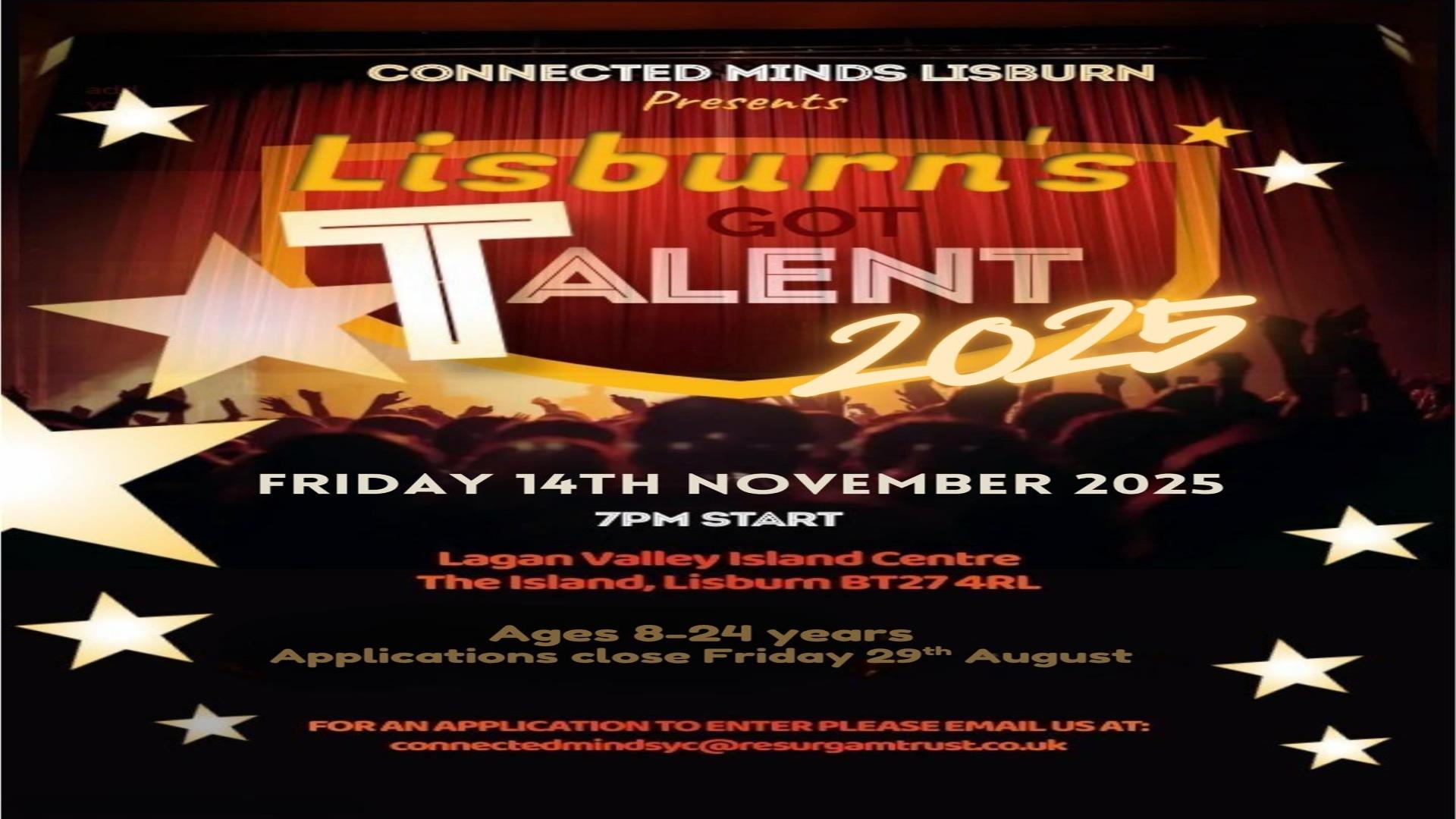 Image is poster advertising Lisburn's Got Talent competition