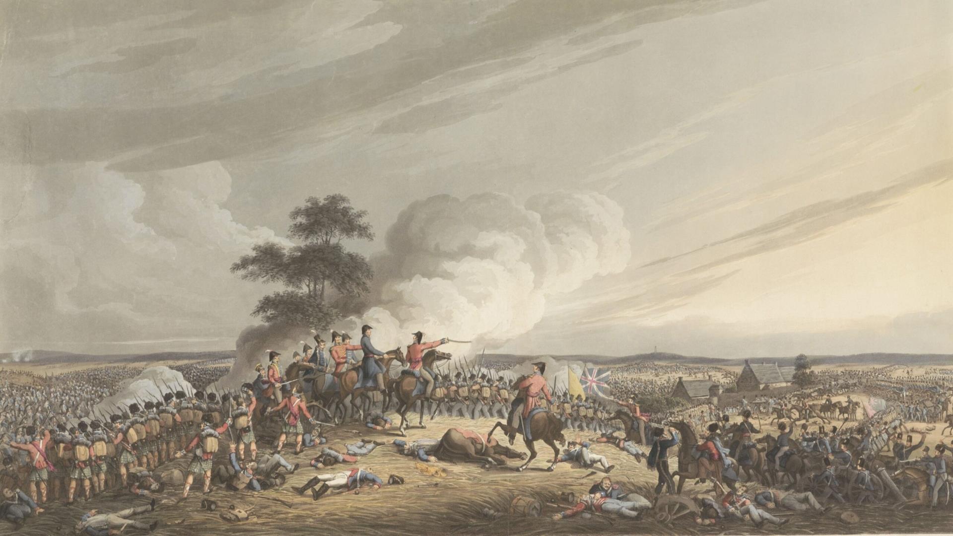 Image is of The Battle of Waterloo