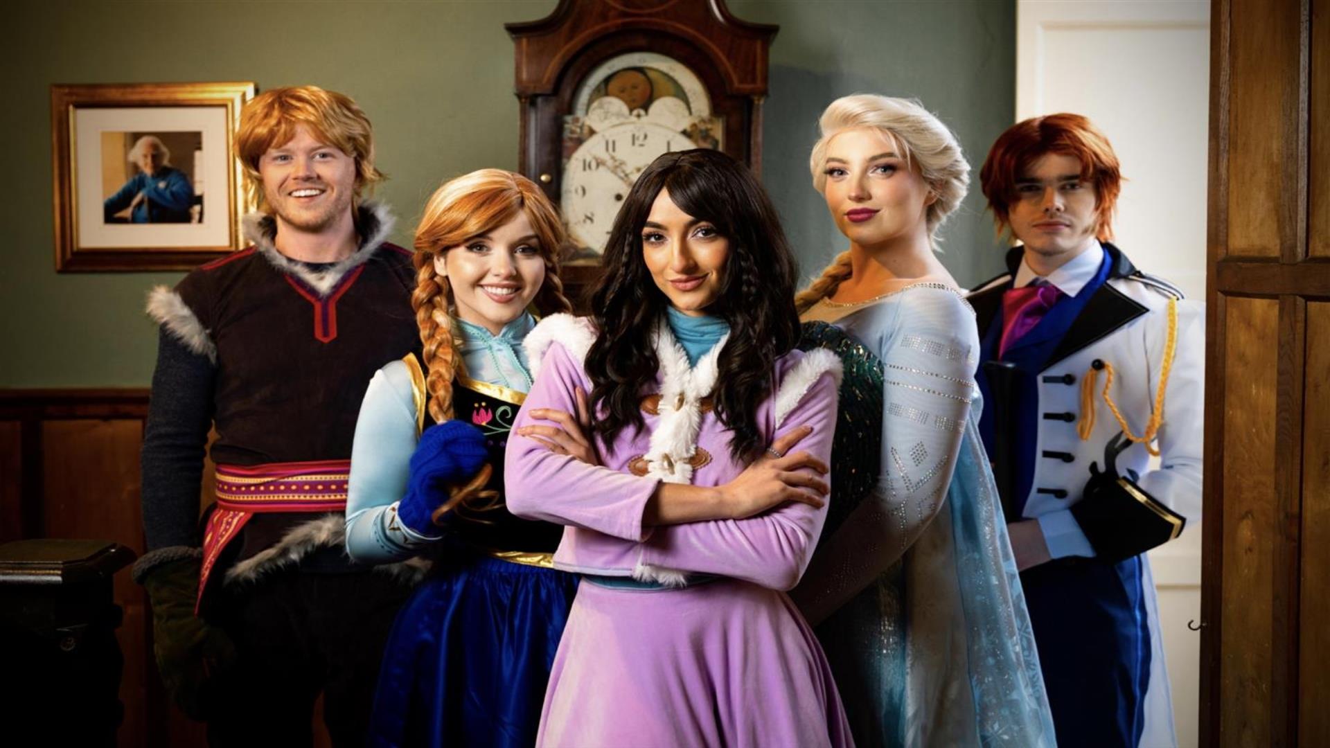 Image is of the cast of Tale of the Frozen Heart