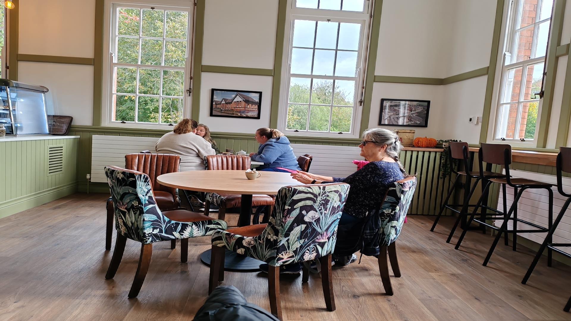 Image is of general view of The Tea Room at Hilden Mill in Lisburn