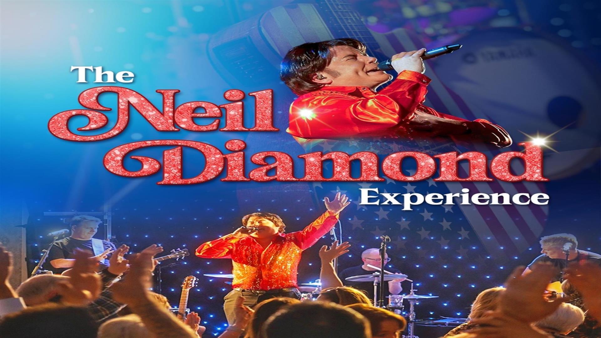 Image is of the tribute act The Neil Diamon Experience onstage