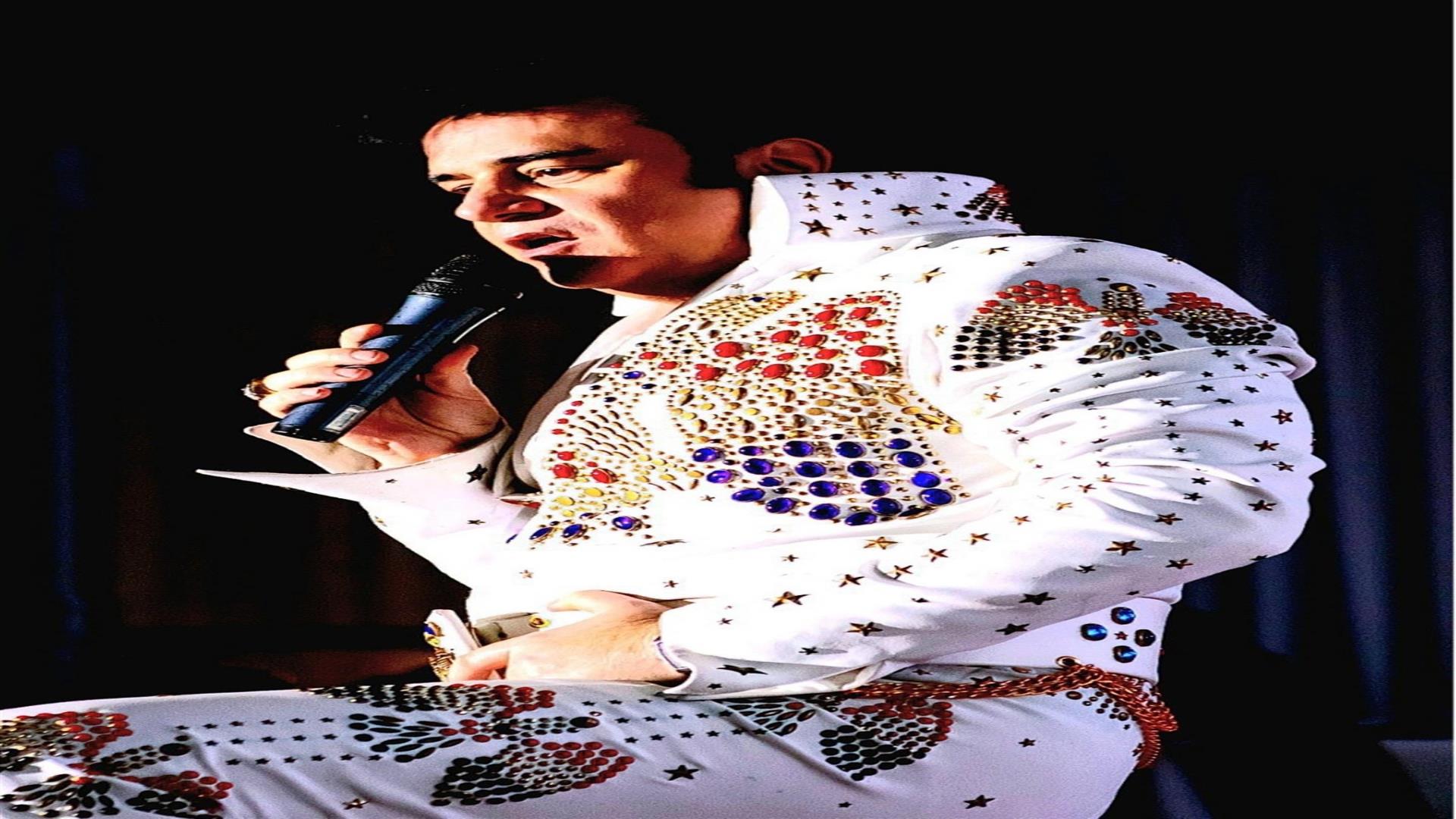 Image is of Elvis impersonator Jim Brown
