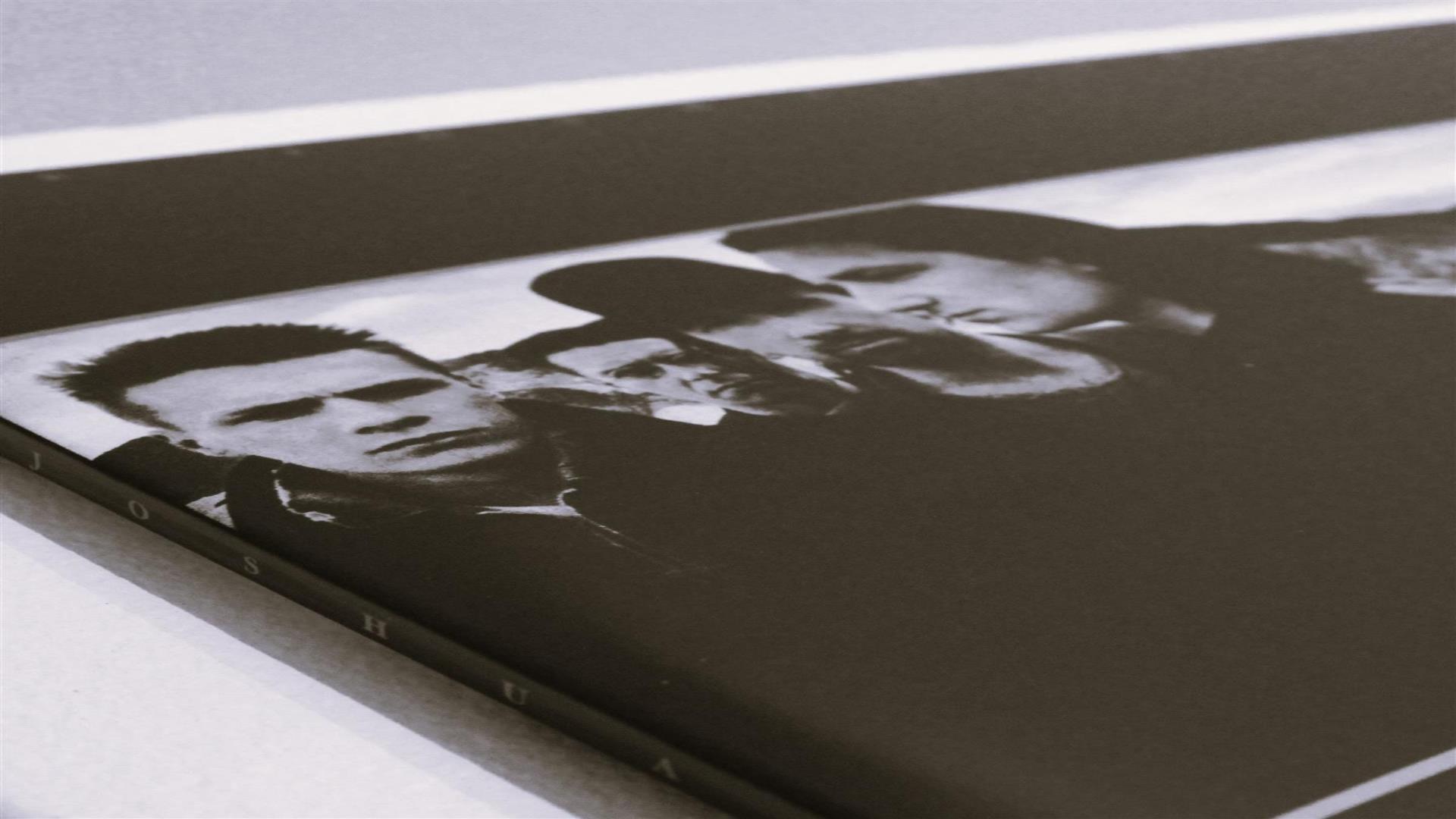 Image is album cover of The Joshua Tree by U2