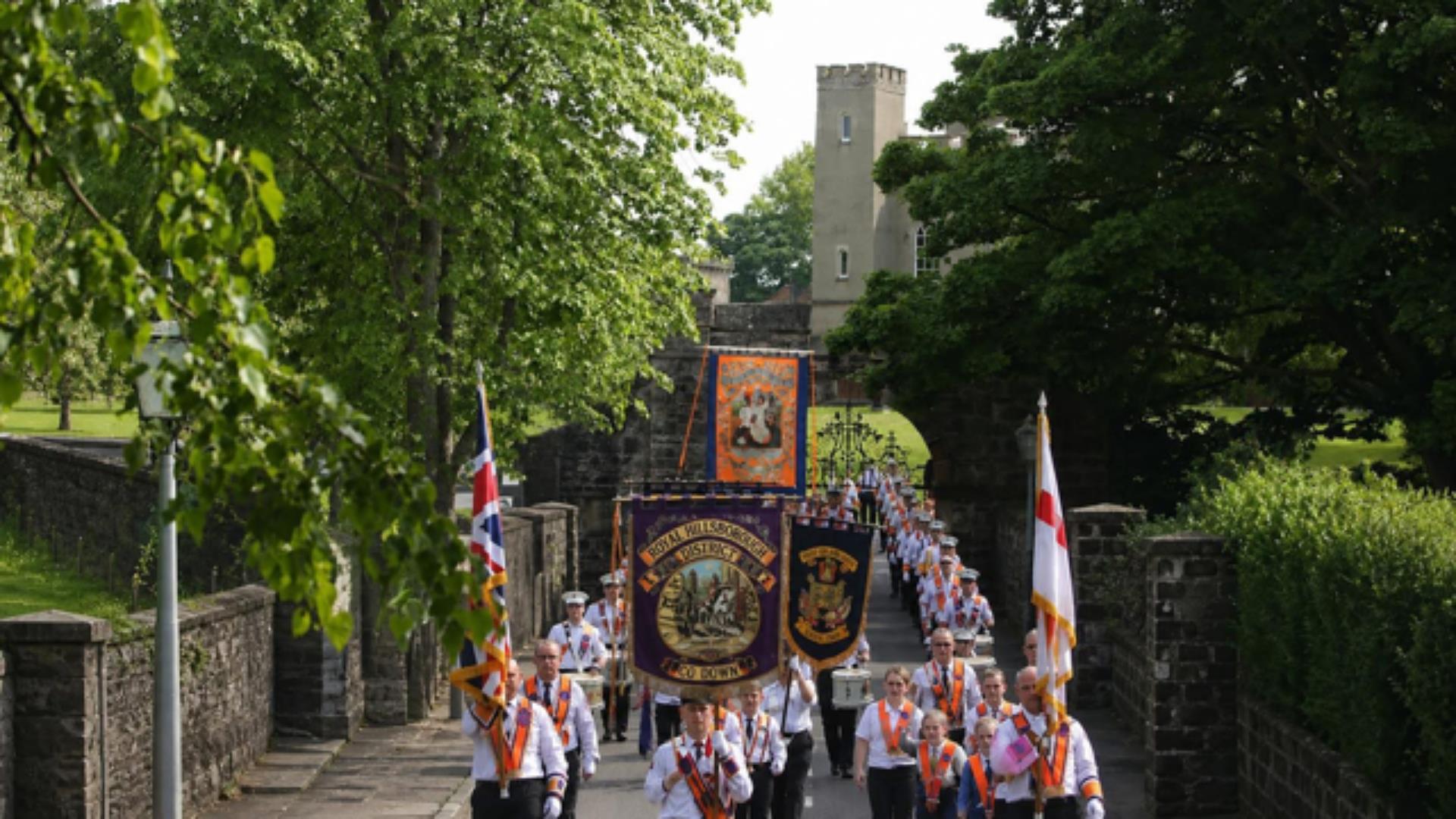 Image shows Twelfth July Parade.