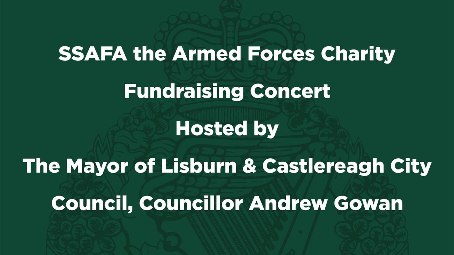 Poster for SSAFA The Armed Forces Charity Concert