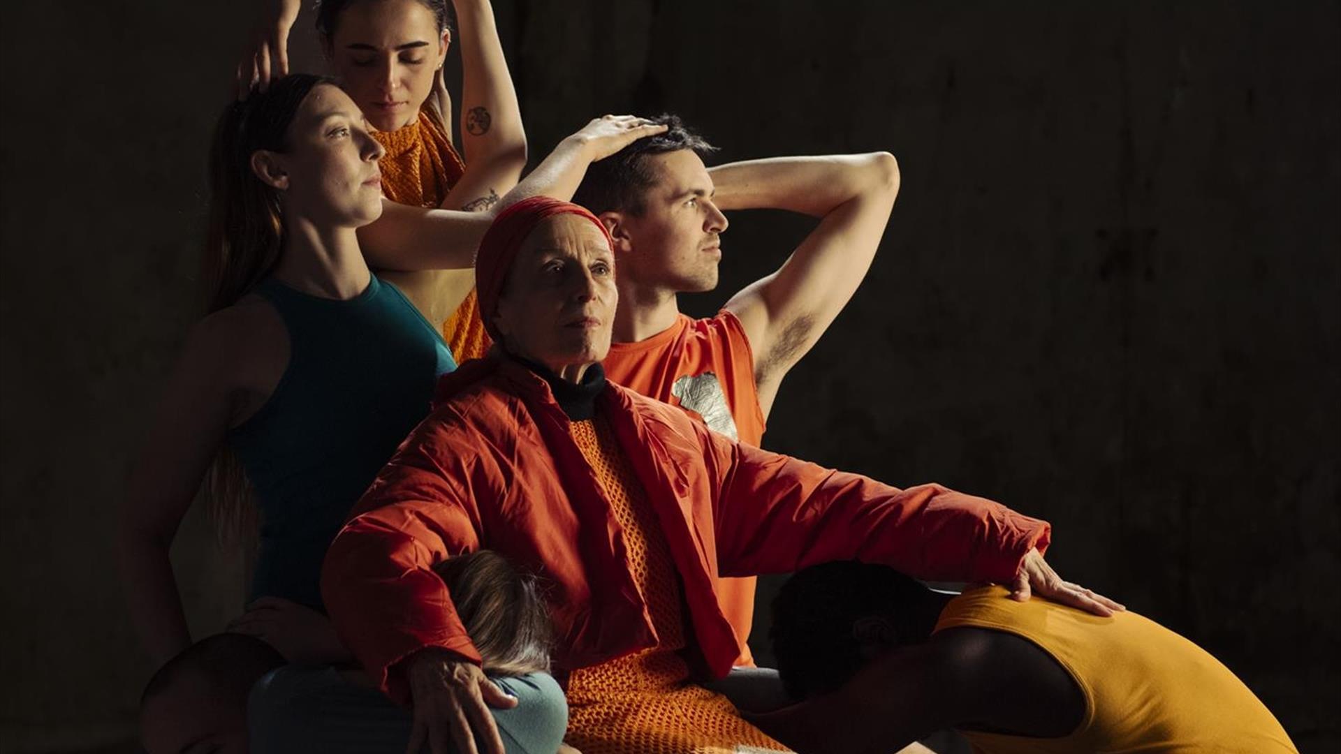 Image is of dancers in pose