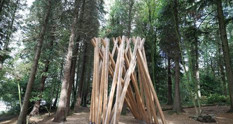 Cybernest sculpture in Hillsborough Forest Park