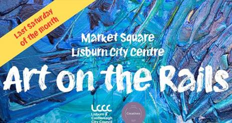 Poster for art on the rails