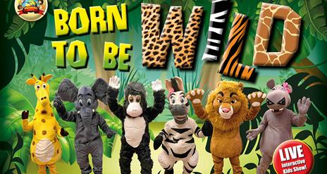 Image is of the jungle characters featured in the Born To Be Wild Show